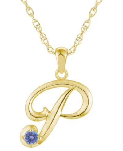 Tanzanite Yellow Gold P