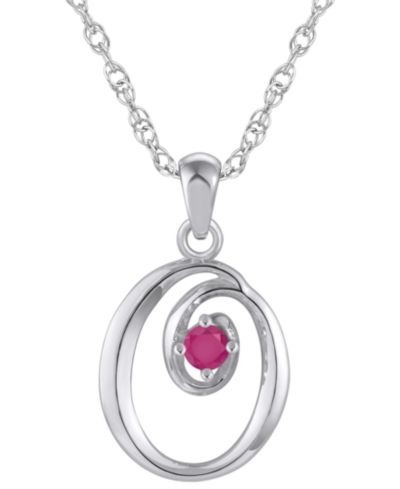 Ruby White Gold O