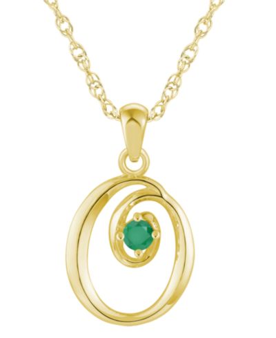 Emerald Yellow Gold O