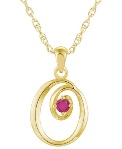 Ruby Yellow Gold O