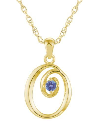 Tanzanite Yellow Gold O