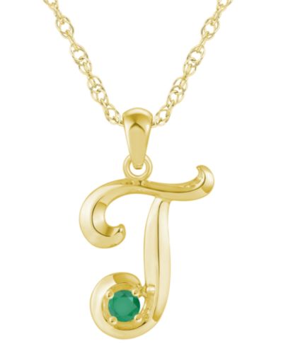 Emerald Yellow Gold T