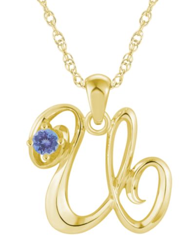 Tanzanite Yellow Gold U