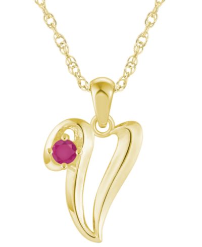 Ruby Yellow Gold V