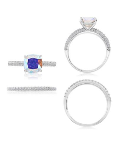 Обручальное кольцо Aurora Borealis (4.85 ct. t.w.) и Cubic Zirconia (4.85 ct. t.w.)