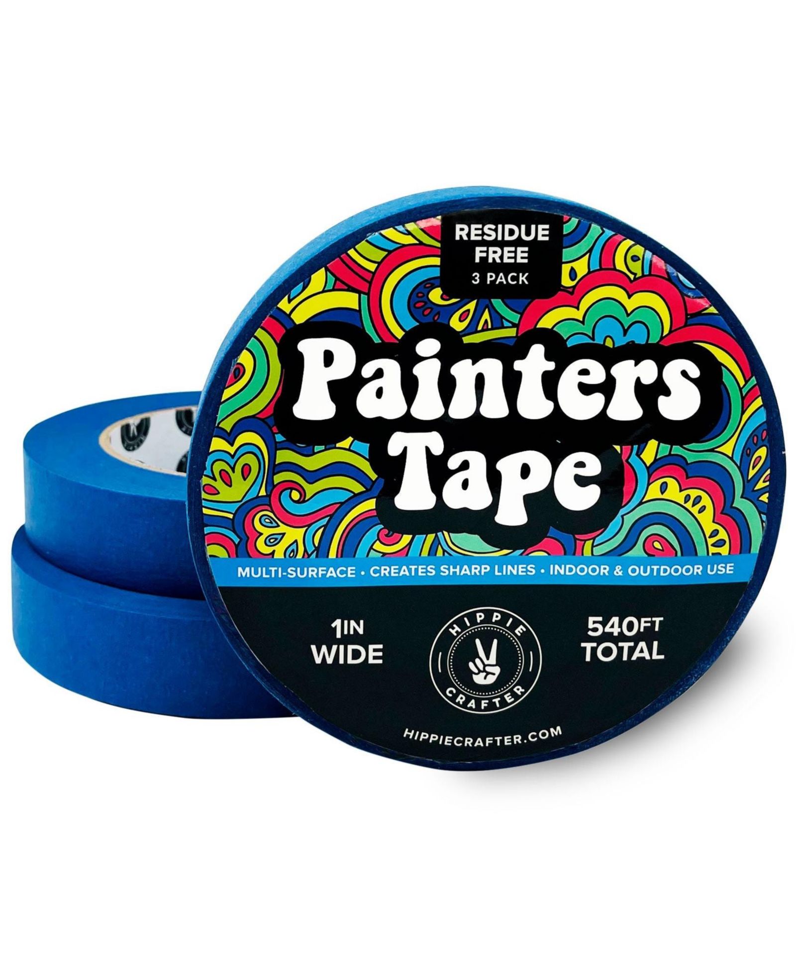 Малярная лента Hippie Crafter Blue 3 Pack