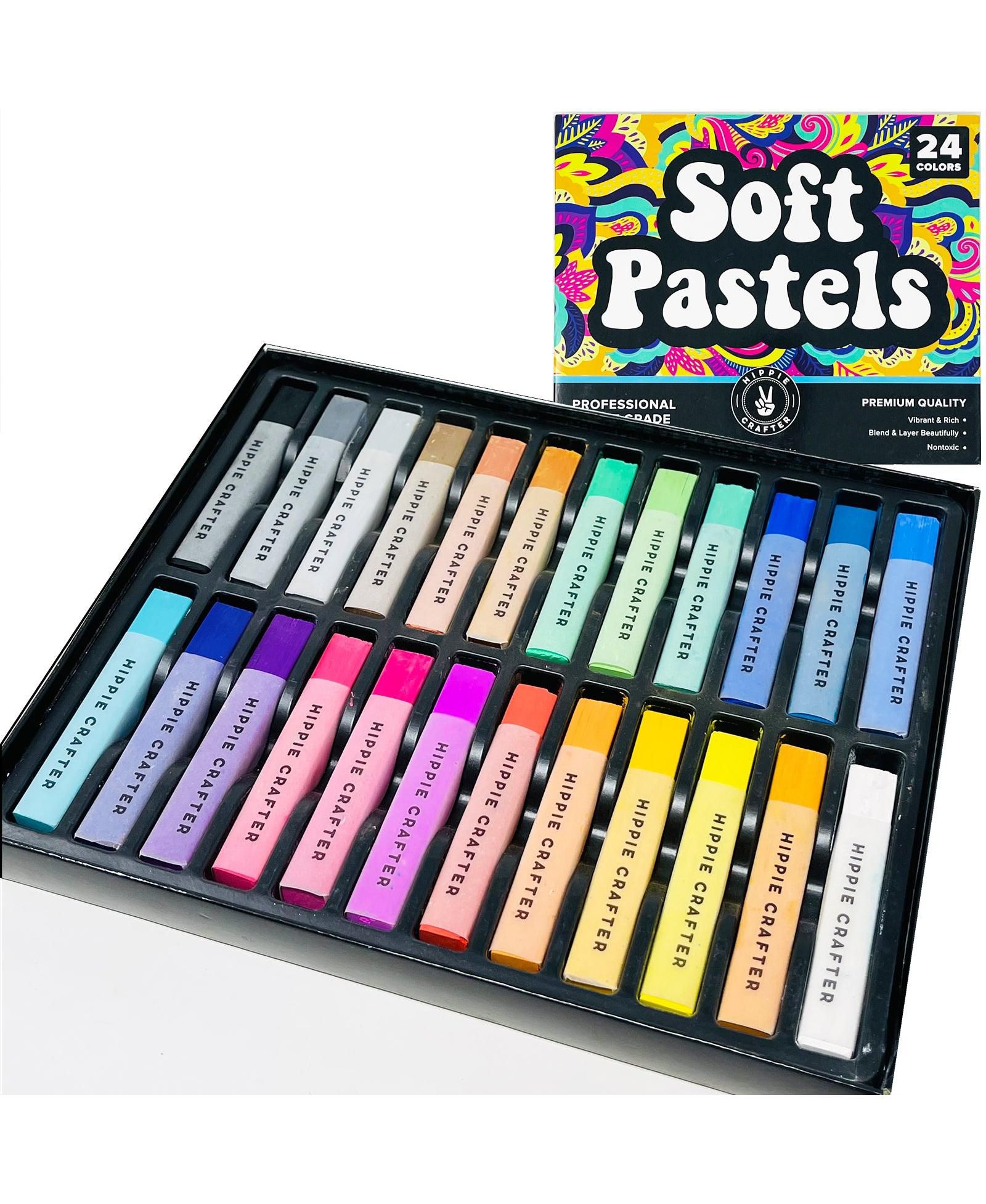 Мелки для рисования Hippie Crafter Soft Chalk 24 Pc