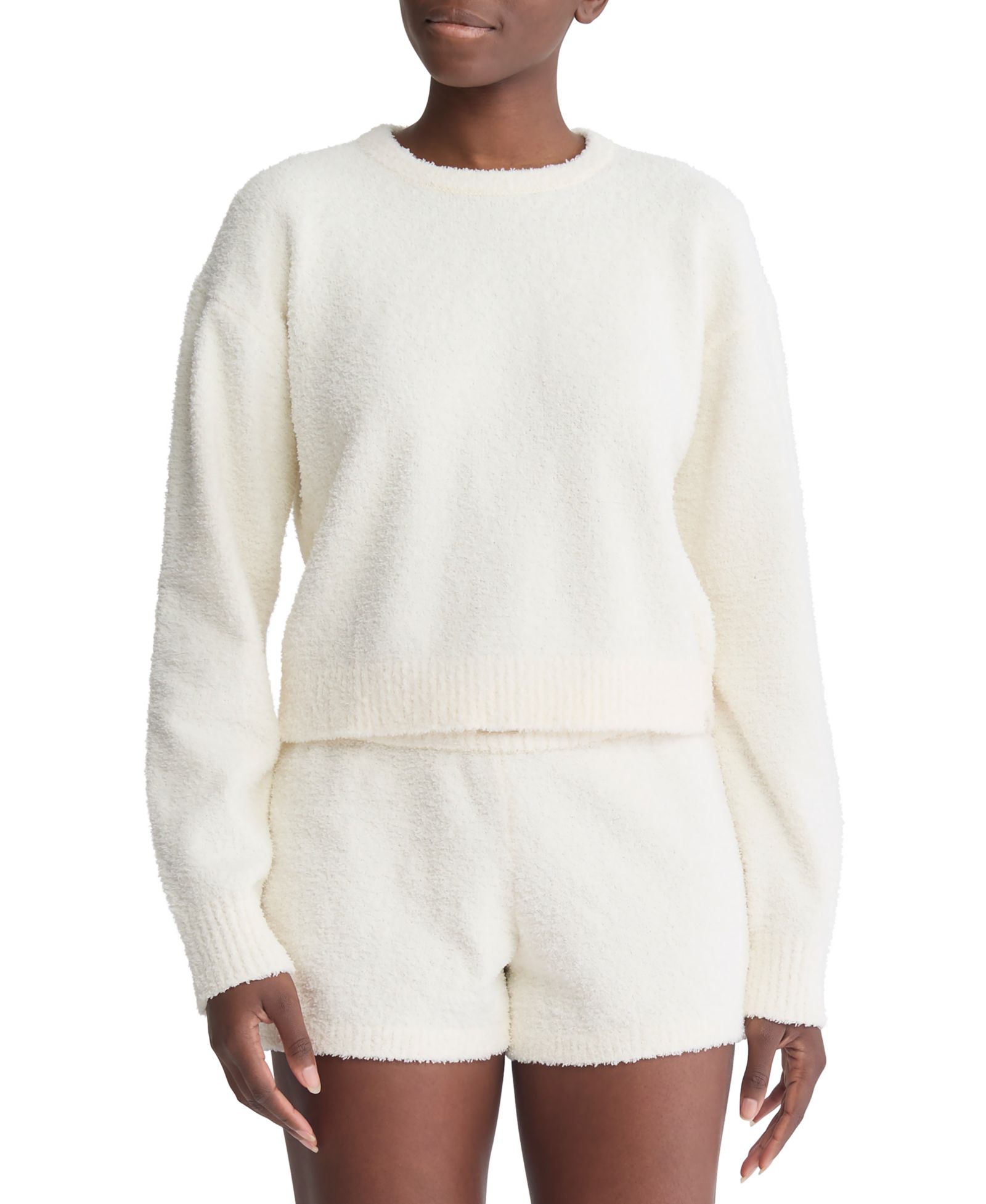 Женская свитшот Calvin Klein Cropped Plush Lounge