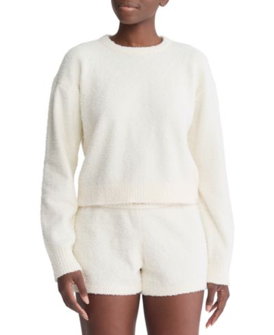 Женская свитшот Calvin Klein Cropped Plush Lounge
