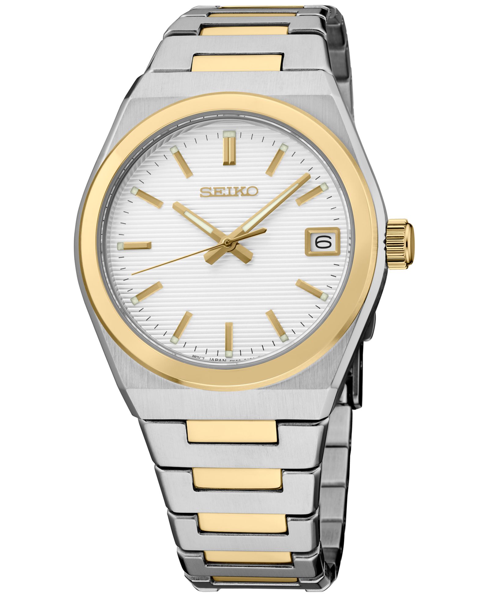 Женские часы Seiko Essentials с двухцветным стальным браслетом 34mm