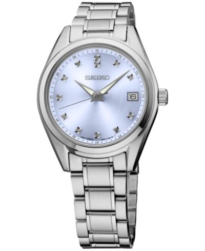 Женские наручные часы Seiko со стальным браслетом, 32mm
