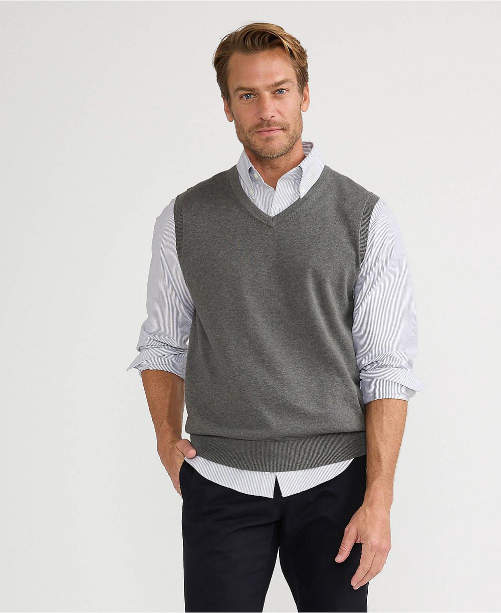 Lands' End Men's Fine Gauge Cotton Vest