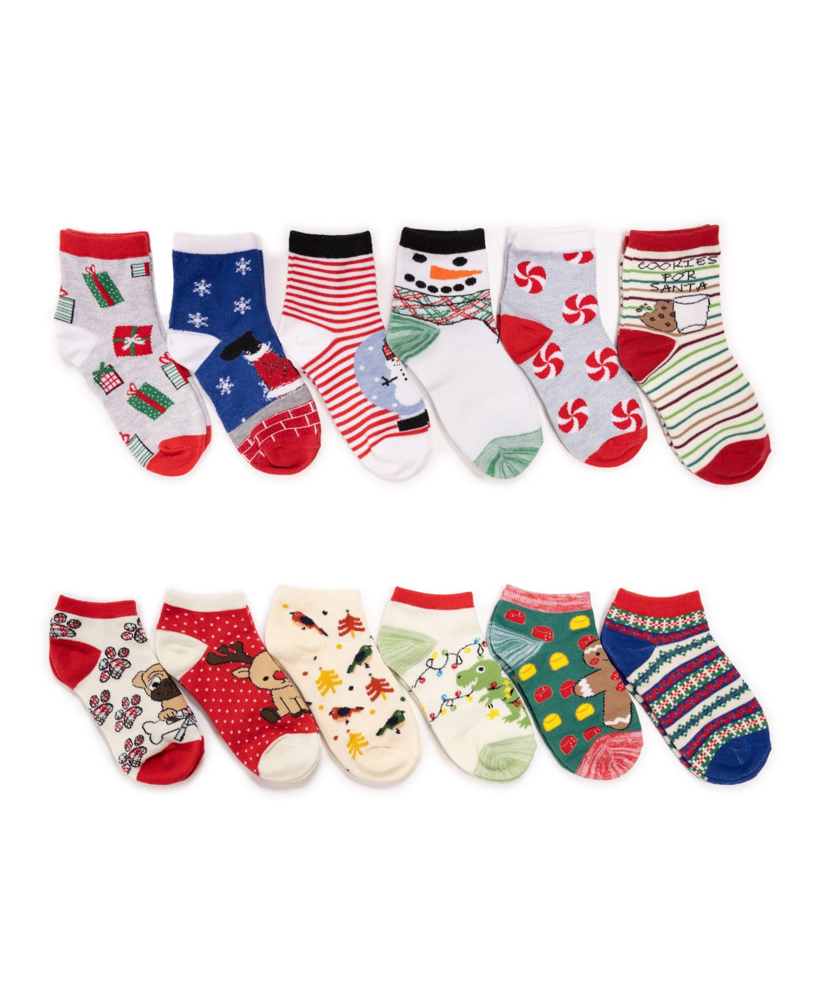 MUK LUKS Kids 12 Days of Christmas Socks