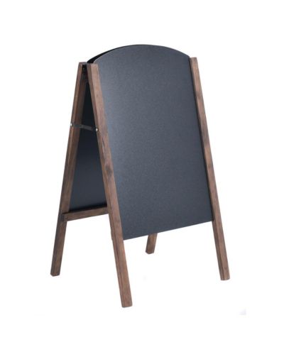 SKONYON 40-Inch Wooden A-Frame Sidewalk Chalkboard Sign for Wedding or Event Signage