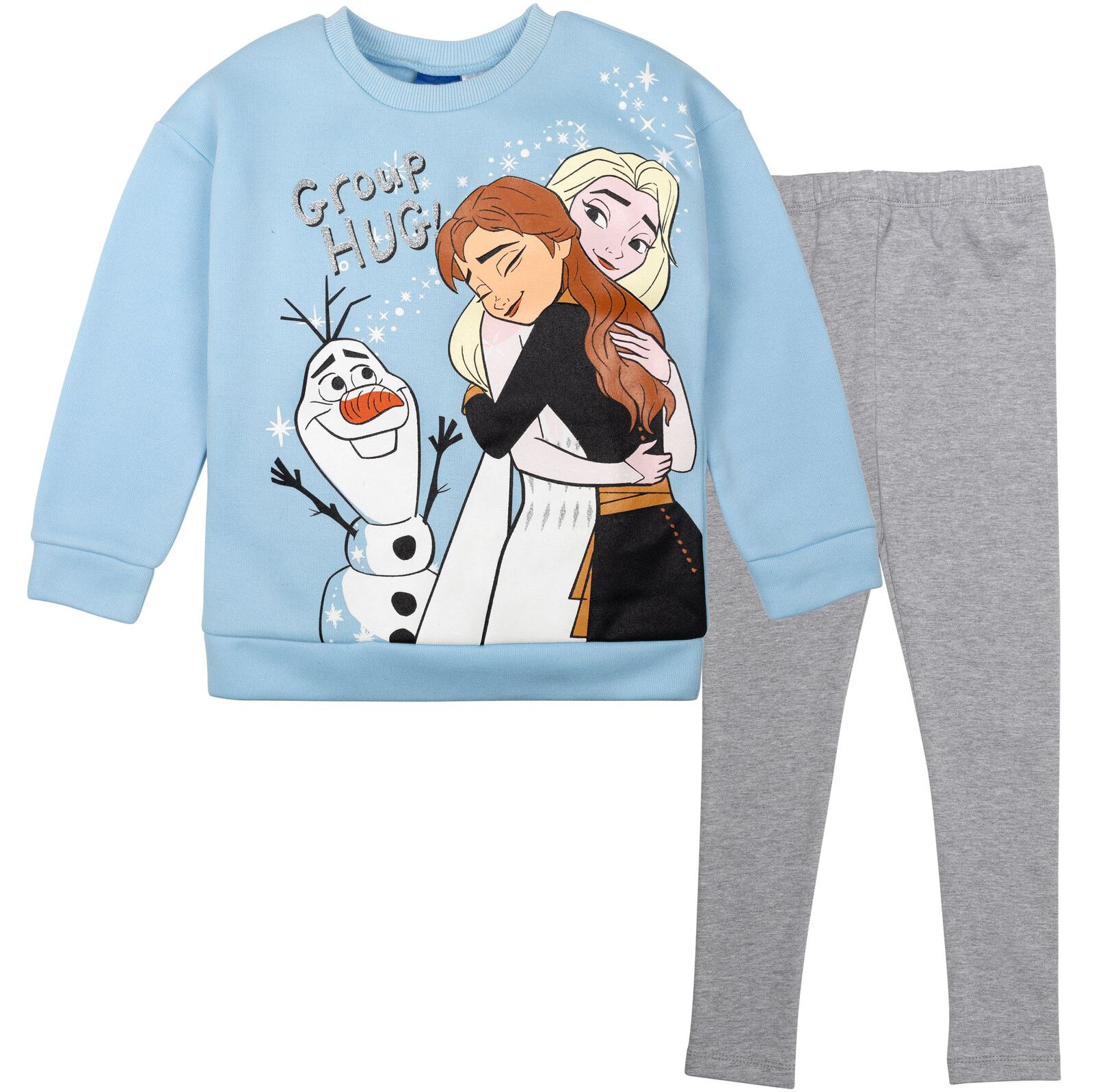 Детский комплект для девочек Frozen: кофта и леггинсы, 2 предмета