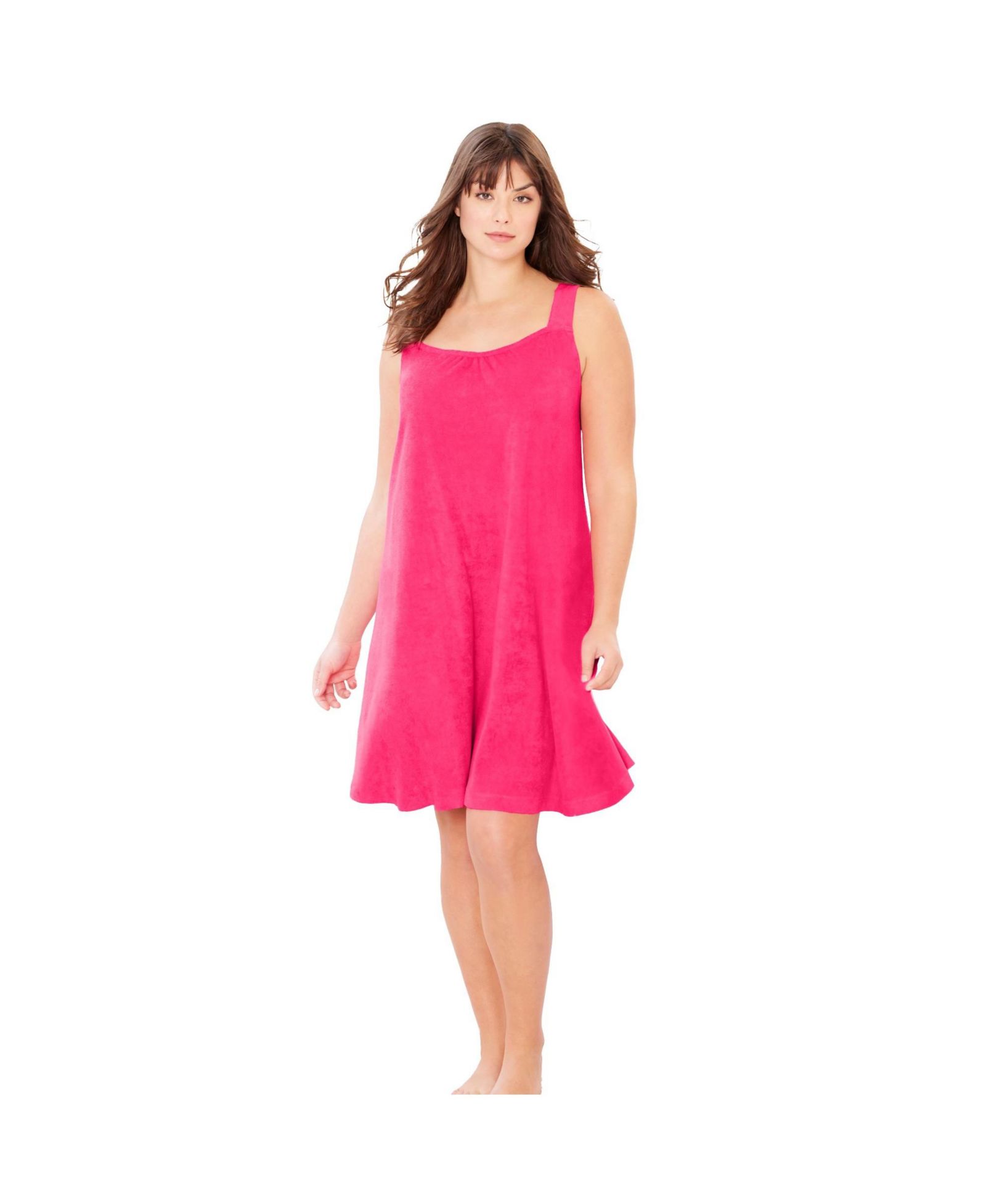 Домашняя одежда Dreams & Co. Women's Dreams and Co. Sleeveless Terry Lounger