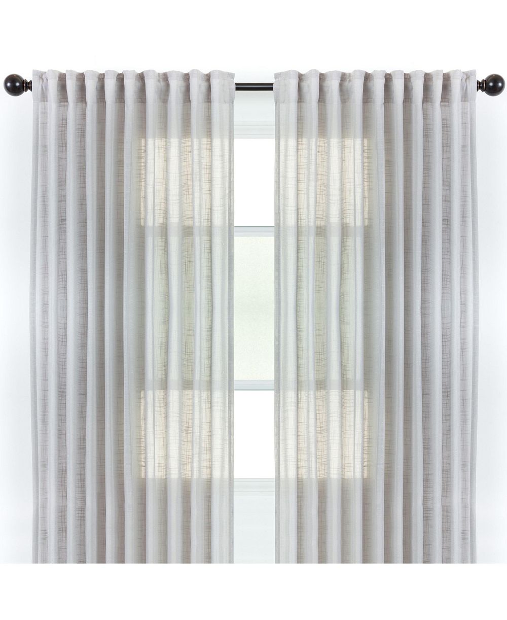 Полупрозрачные шторы Chanasya Premium 2-Panel Soft Textured Semi Sheer