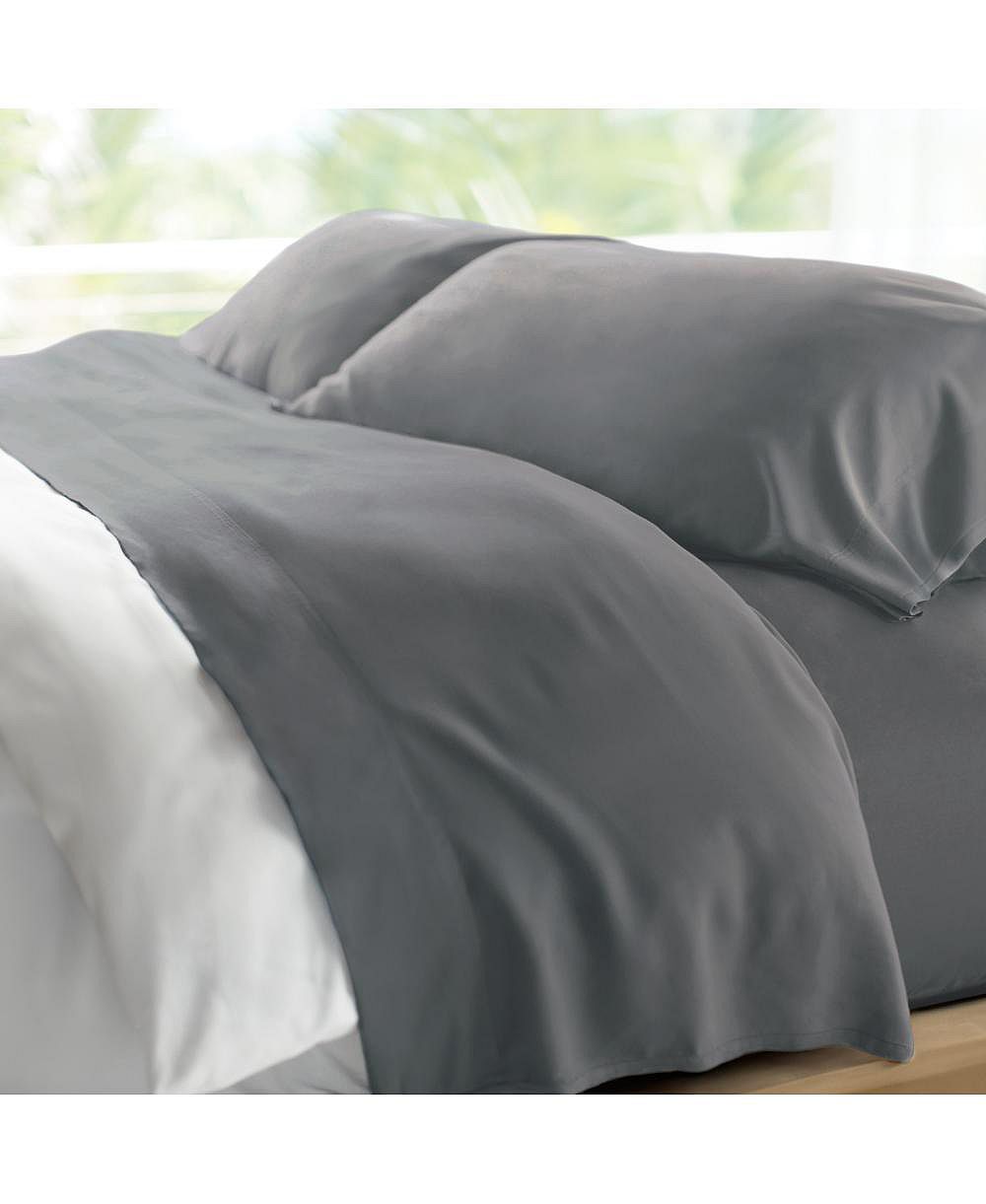 Комплект простыней CARILOHA Retreat 100% Bamboo Lyocell - 4-Piece California King - OEKO-TEX Standard 100 - Laguna Blue