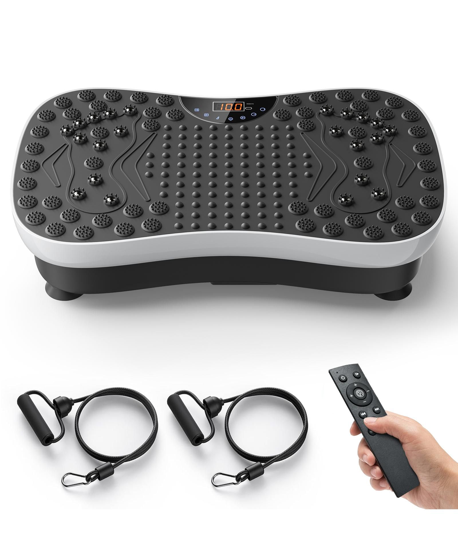 GIVIMO виброплатформа для упражнений с Bluetooth и резинки для фитнеса