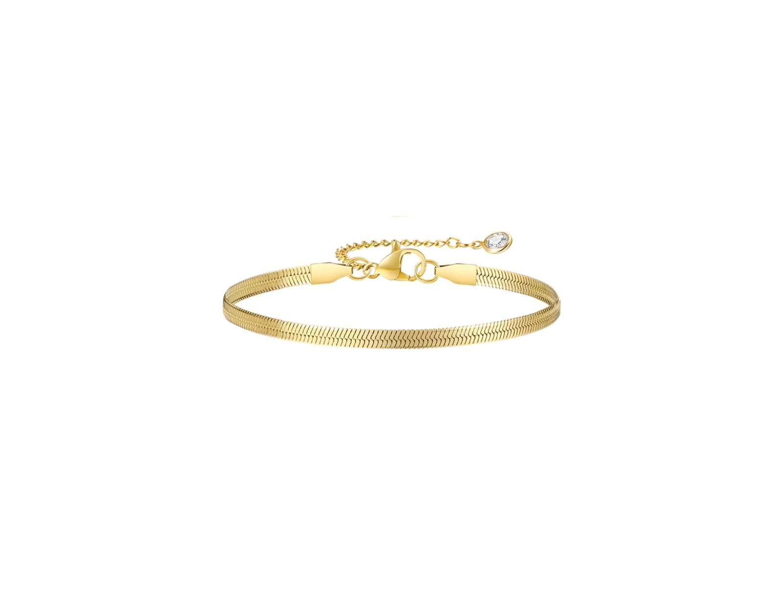 Регулируемый золотой браслет Chic Snake Chain