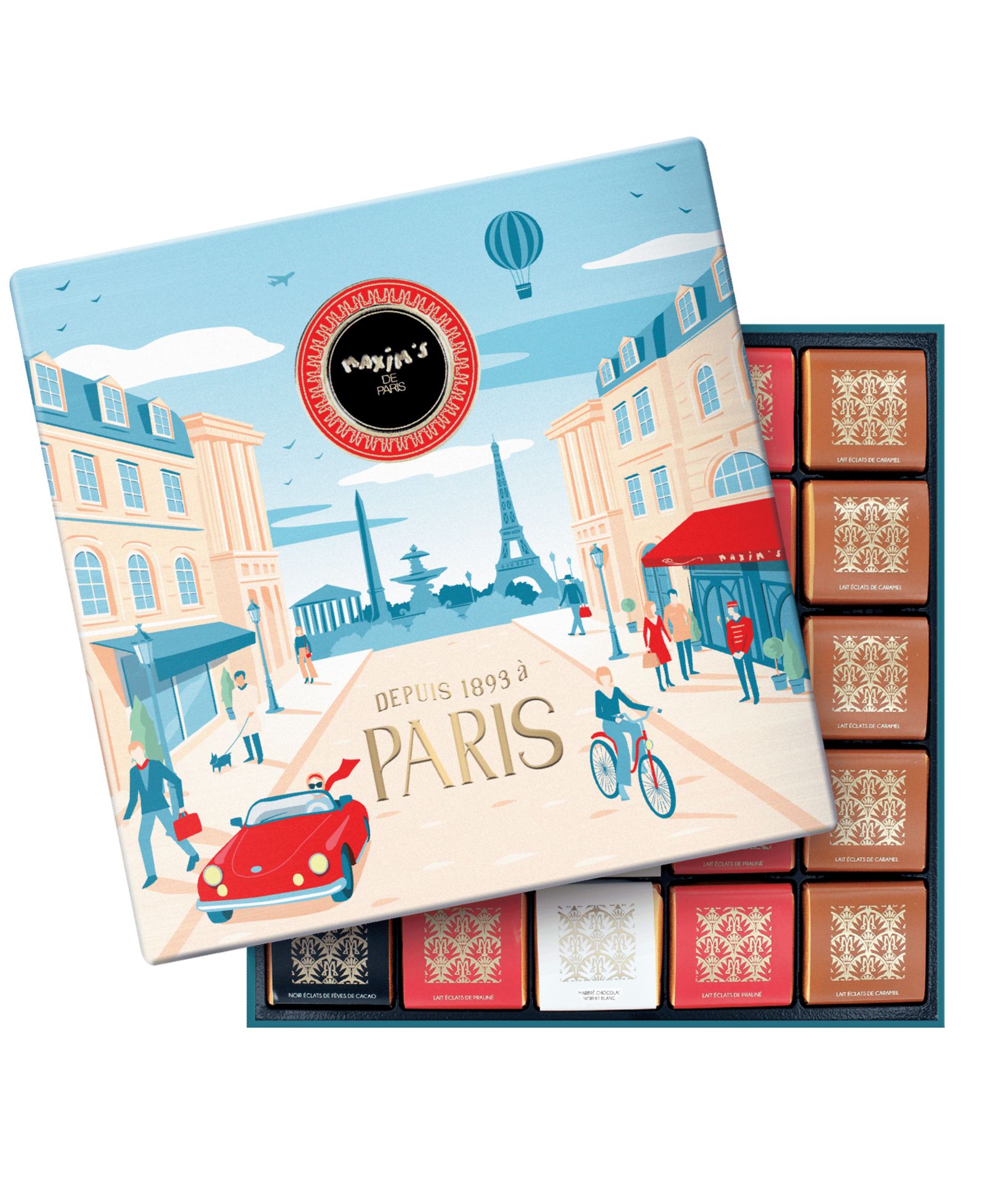 Набор шоколадных конфет Maxim's De Paris Paris Gift Tin 50 Piece