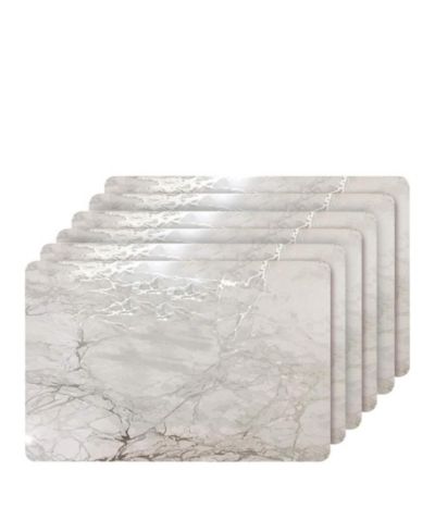 Dainty Home Marble Cork Place Mats, Washable Placemats