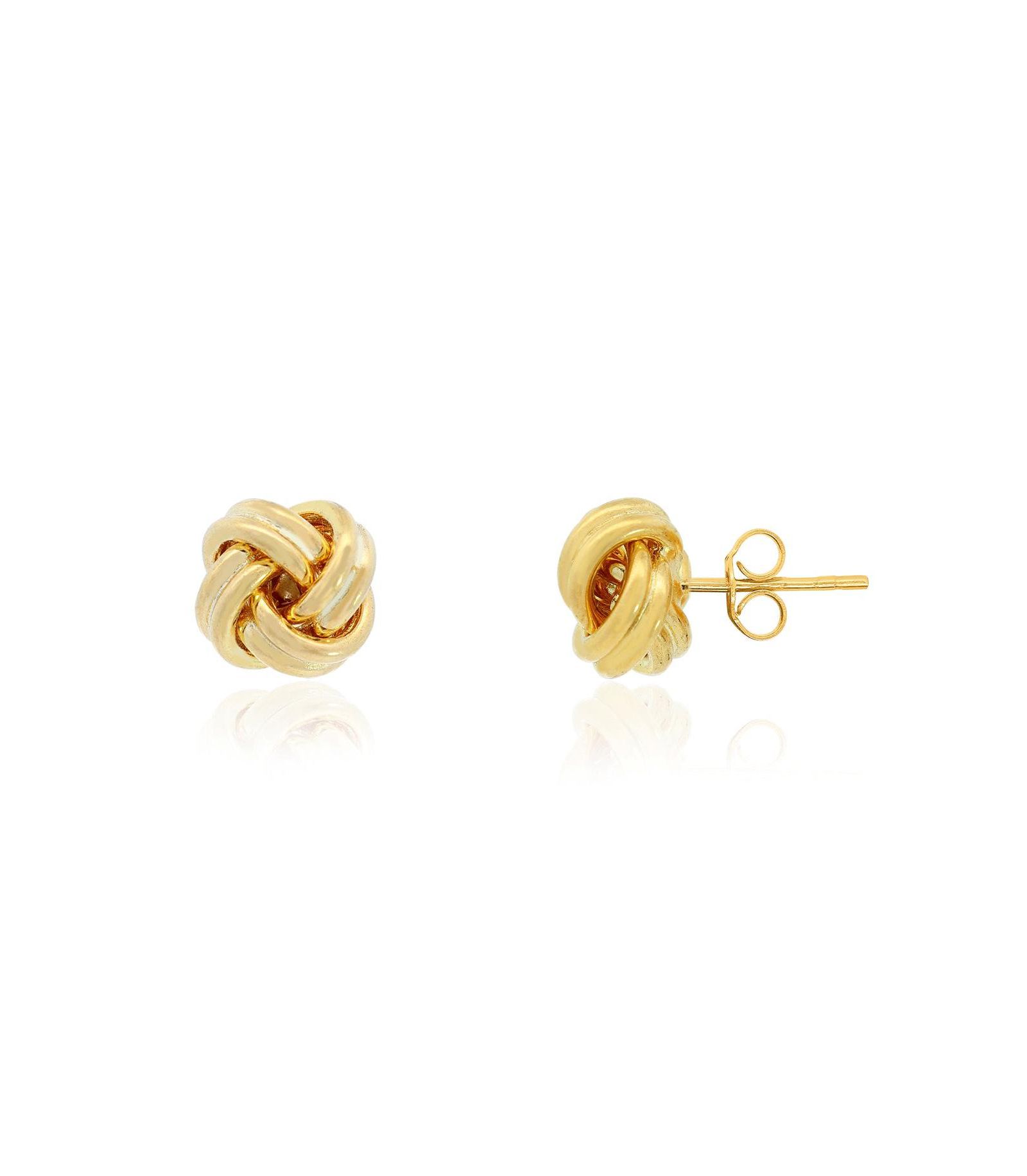 Серьги-гвоздики The Lovery Polished Rope Knot, 14K Gold
