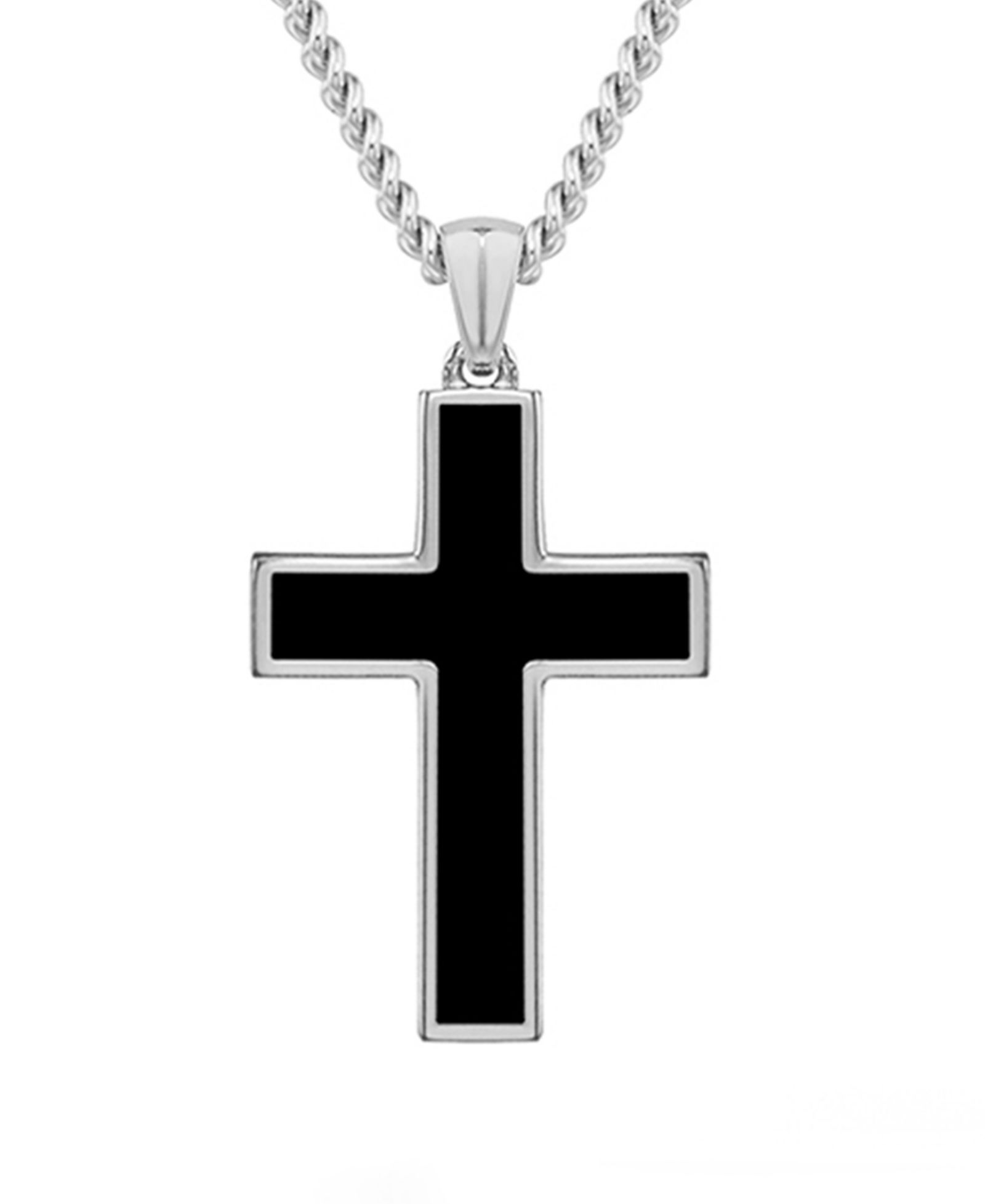 Vincero Мужской кулон Stone Cross на цепочке 22" из нержавеющей стали