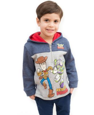 Toy Story Toddler Boys (2T-5T) Fleece Quarter-Zip Hooded Sweatshirt