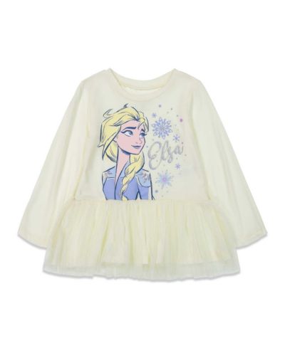 Frozen Big Girls 6-10 Peplum T-Shirt and Leggings Outfit Set