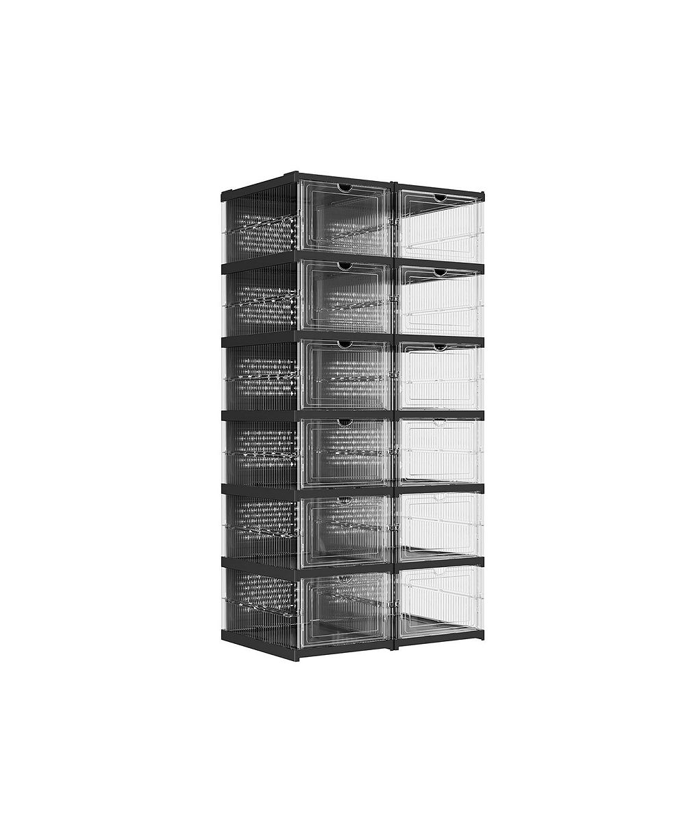 Стеллаж для обуви Slickblue Stackable Shoe Boxes для эффективного хранения