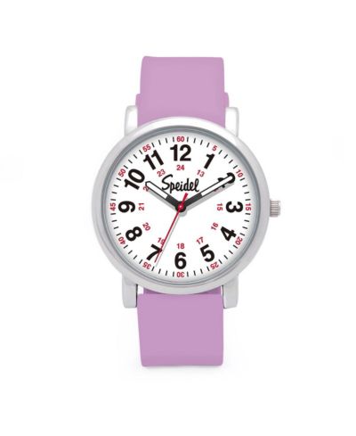 White with Lilac Band