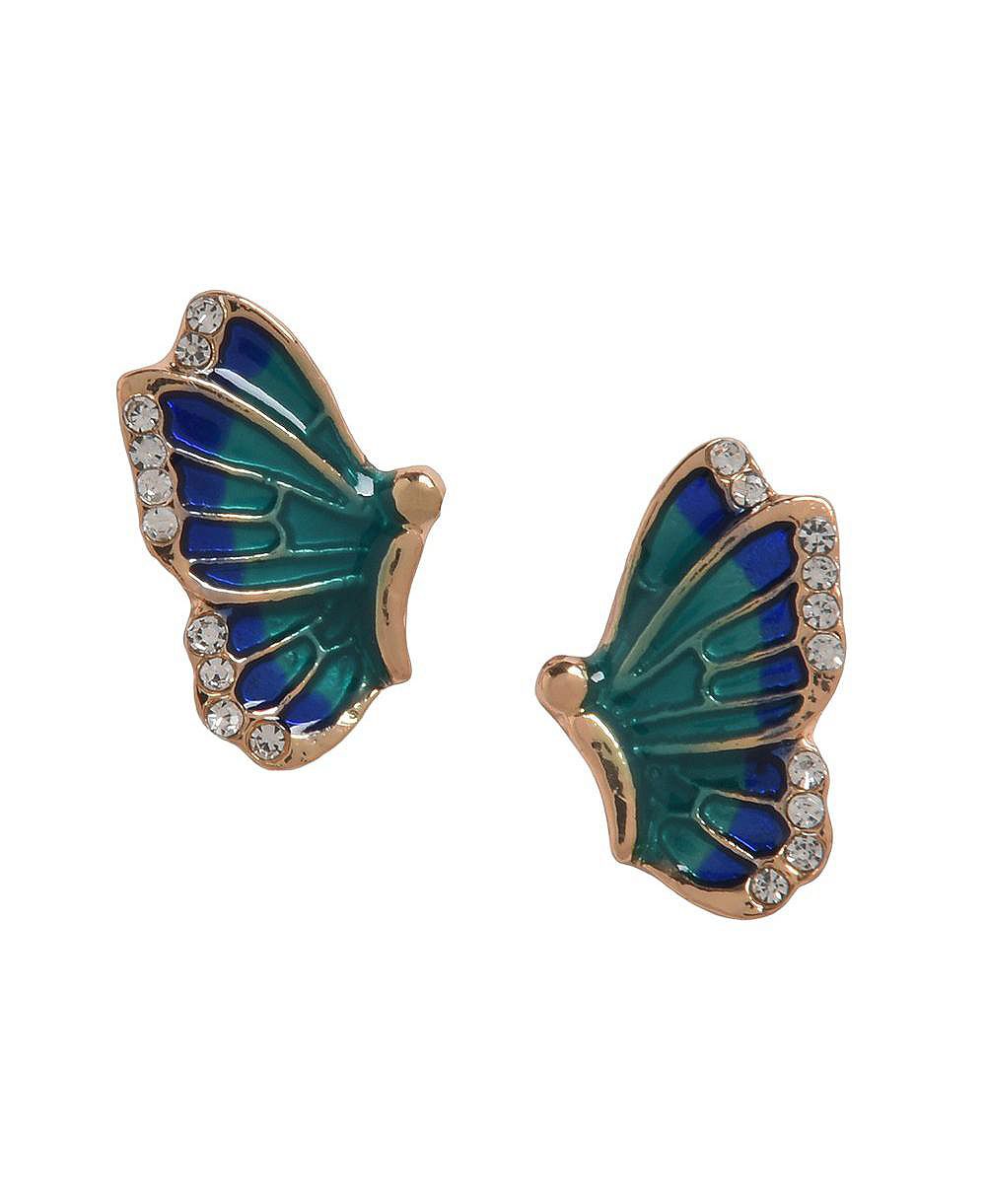 SOHI Women's Butterfly Stud Earrings