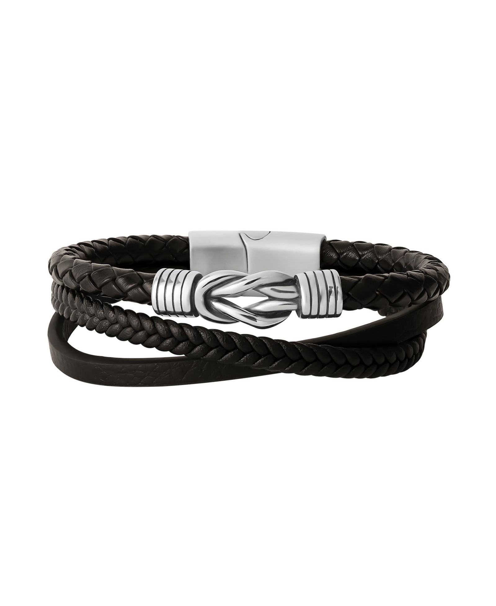 Lucky Brand браслет Knot из нержавеющей стали (316L), 3 ряда