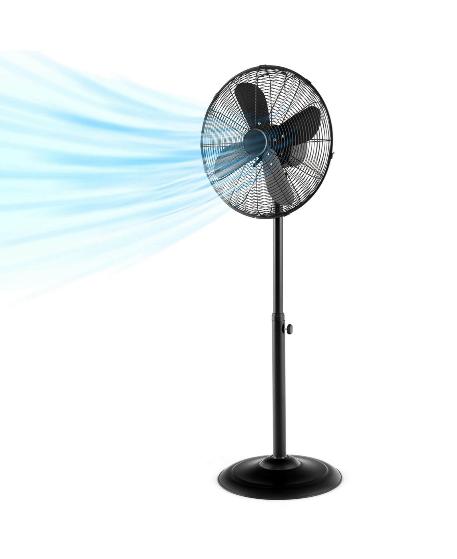 Costway 16"Carrying Handle Aluminum Blades Standing Pedestal Fan