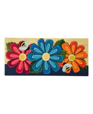 Evergreen Spring Floral Sassafras Indoor Outdoor Switch Doormat 1'10"x10" Multicolored