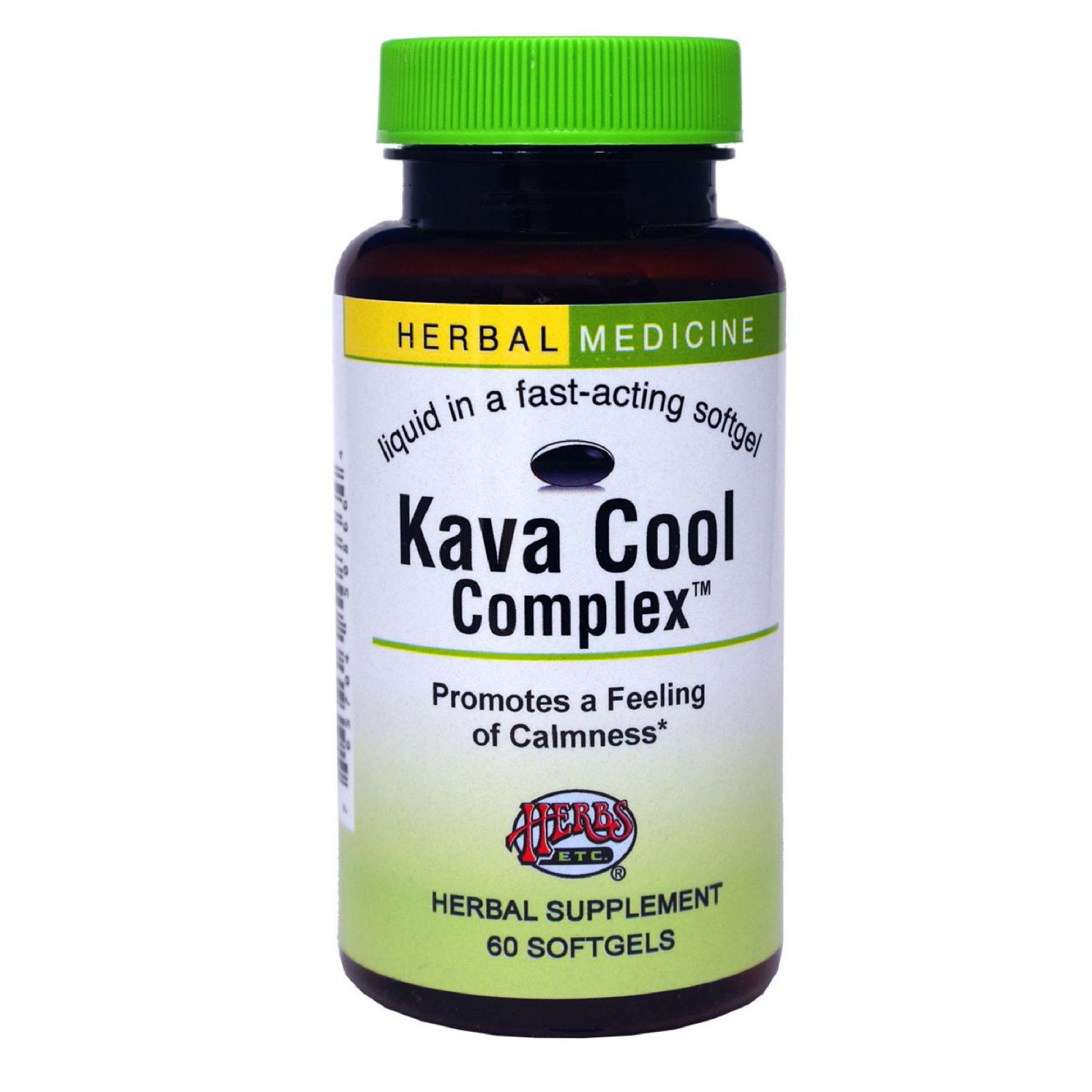 Trace Minerals Herbs Etc. Kava Cool Complex - 60 мягких капсул