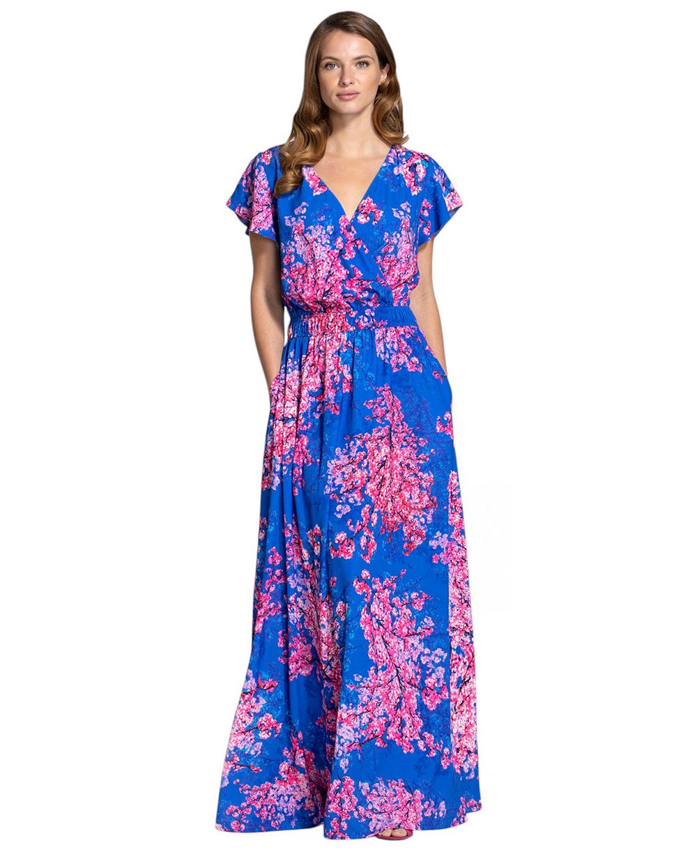 Женское шифоновое платье-макси HotSquash London Chiffon Wrap Top
