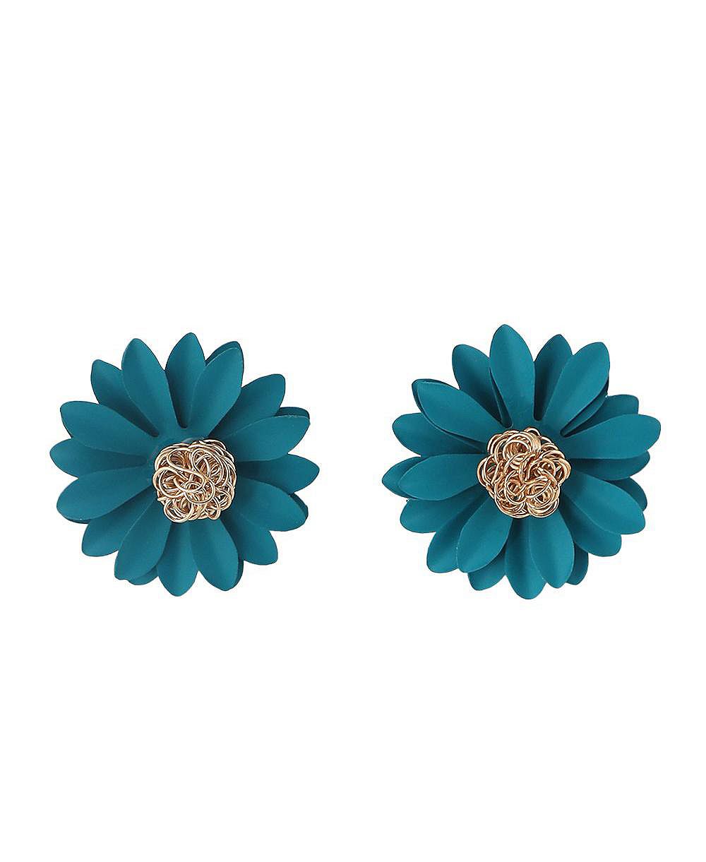 SOHI Women's Sunflower Stud Earrings