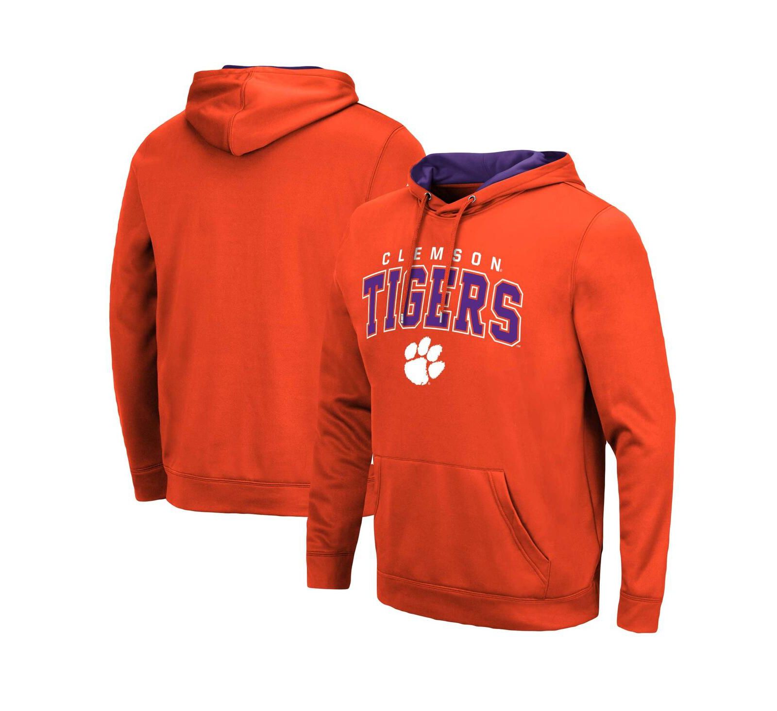 Мужское худи Colosseum Clemson Tigers Resistance Pullover