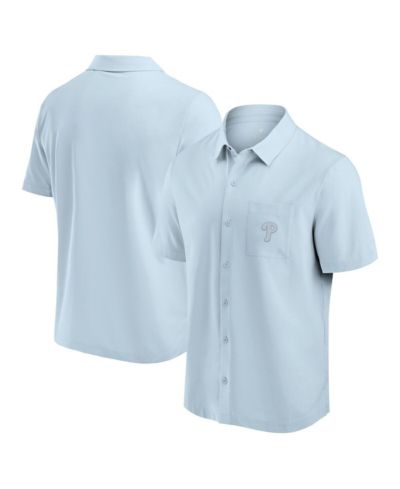 Мужская рубашка Fanatics Light Blue Philadelphia Phillies Front Office Button-Up