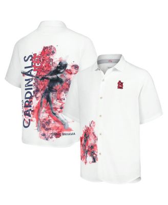 Tommy Bahama Men's White St. Louis Cardinals Veracruz Ace Islanders Button-Up Shirt