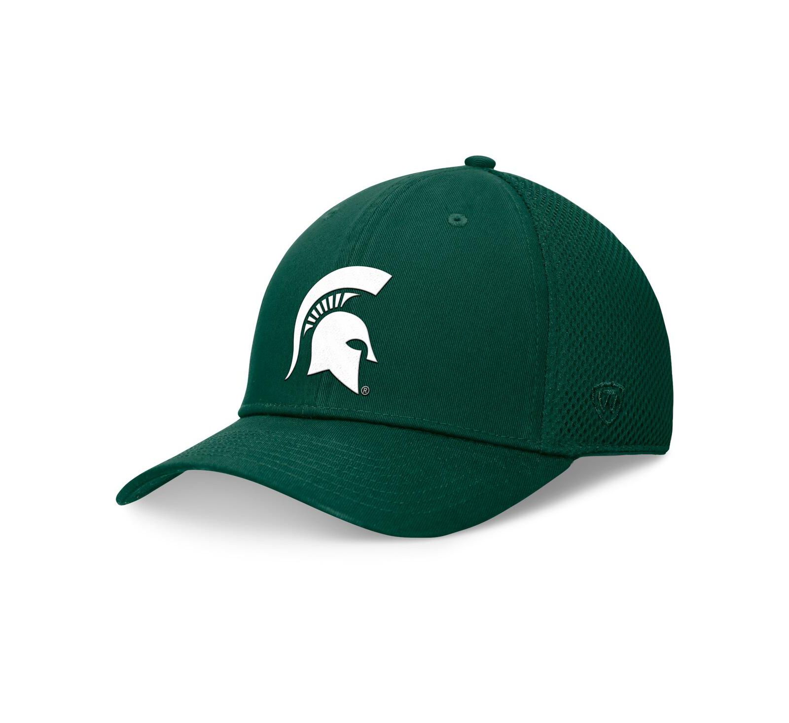 Мужская кепка Top of the World Michigan State Spartans Spacer Flex Green