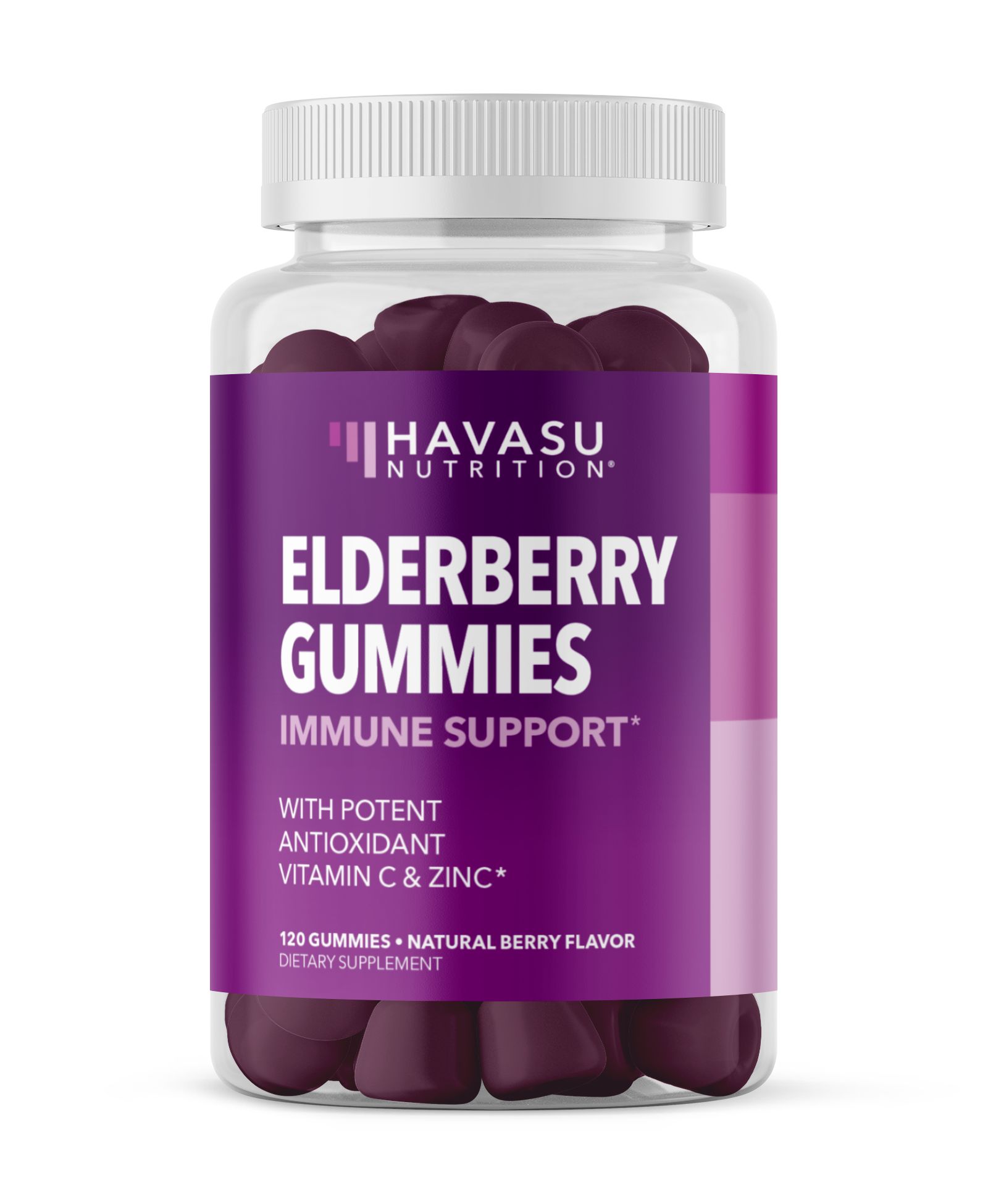 HAVASU NUTRITION жевательные конфеты с черникой для взрослых, добавка для иммунной системы, со вкусом черники, 120 шт