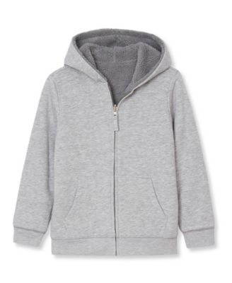Детский двусторонний флисовый худи Lands' End с высоким ворсом