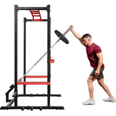 Sunny Health & Fitness Landmine Attachment for Power Rack and Cages