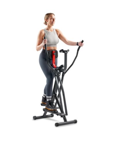 Эллиптический тренажер Sunny Health & Fitness Smart Air Walk с LCD монитором, Bluetooth
