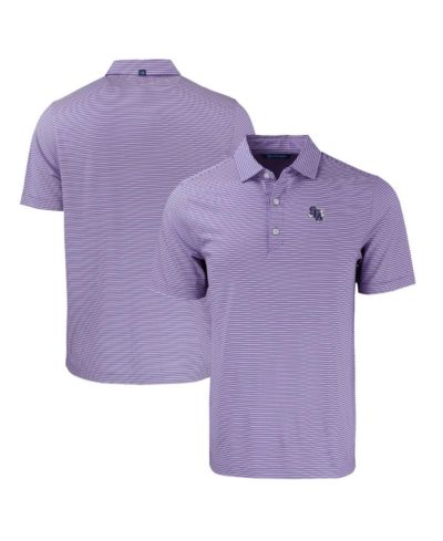 Cutter & Buck Мужское поло Cutter & Buck Stephen F Austin Lumberjacks Forge Eco Double Stripe Stretch