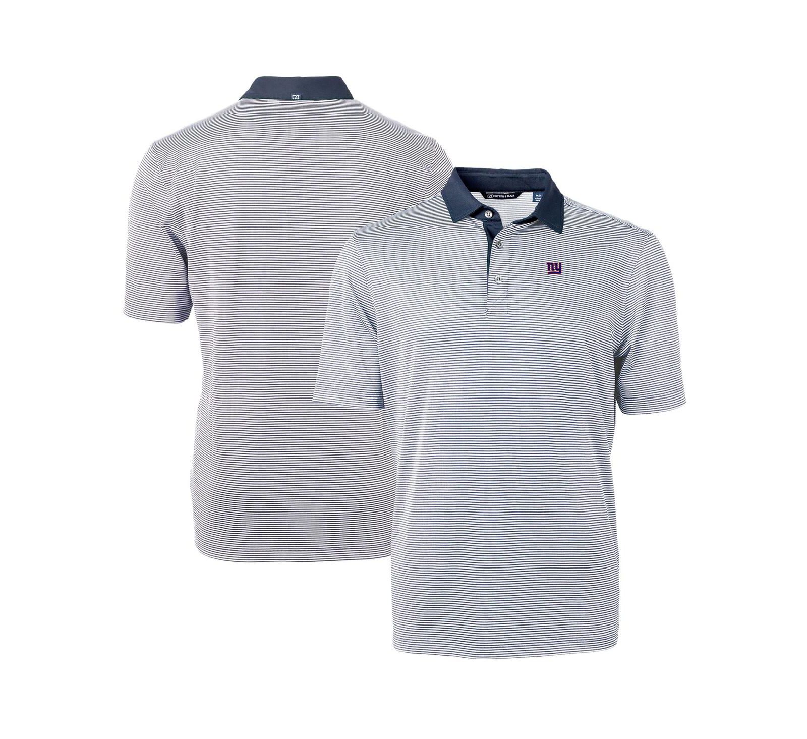 Cutter & Buck Men's New York Giants Virtue Eco Pique Micro Stripe Polo