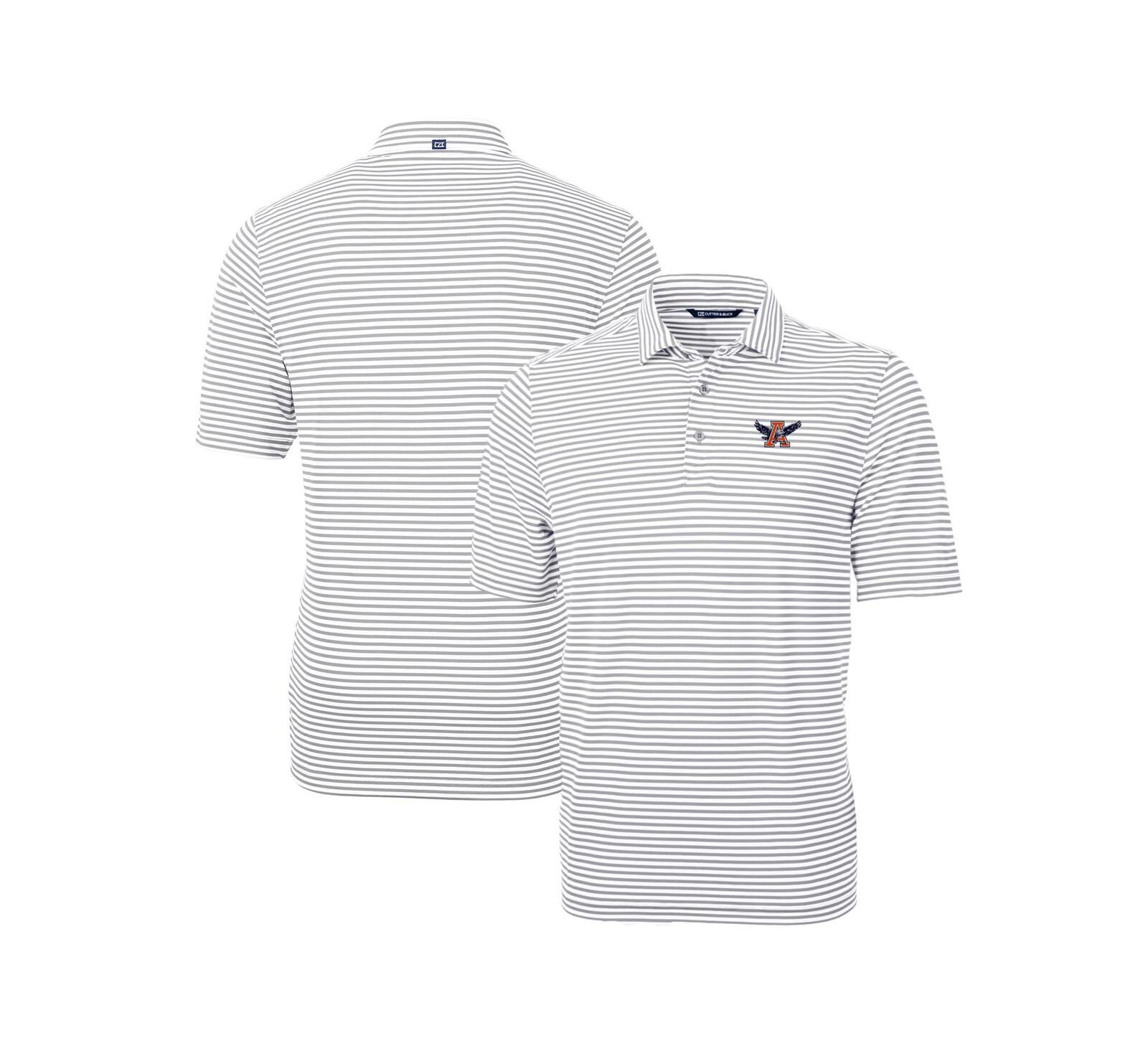 Cutter & Buck Men's Auburn Tigers Throwback Logo Virtue Eco Pique Stripe Polo